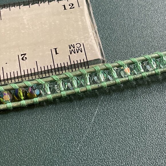 Chan Luu 3-wrap bracelet green crystals - Picture 6 of 6